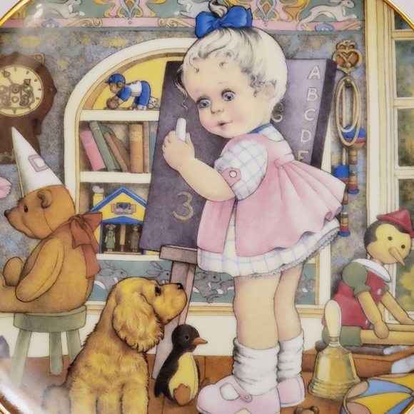 1982 Carol Lawsons Limited Edition Plate - Teachers Pet (Franklin Porcelain) - Picture 2 of 5